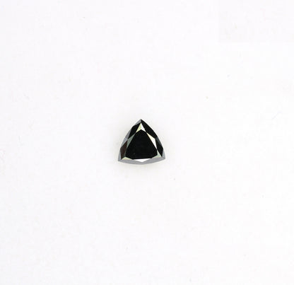 0.19 CT Triangle Shape Black Color Rustic Diamond For Engagement Ring | Diamond Pendant | Triangle Black Diamond | Gift For HerFor Gold Ring