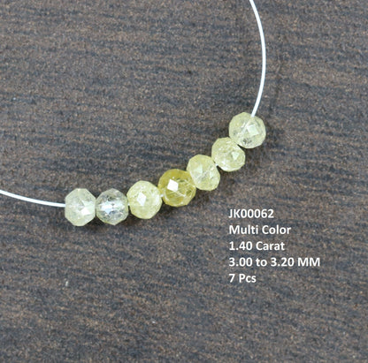 Vibrant Multicolor Diamond Beads | AAA Quality Faceted Loose Gems for Retro & Crystal Necklaces | Unique Jewelry Making Supplies Craft Bead