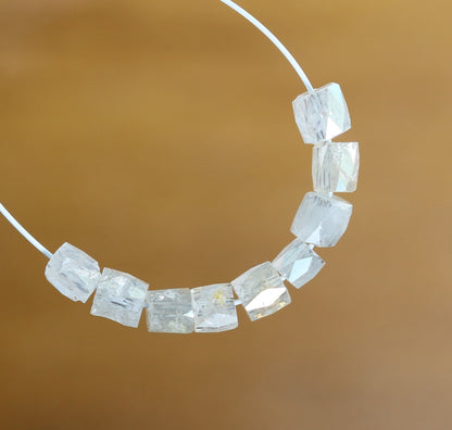 Natural Raw Rough Diamond Beads | One-of-a-Kind Art Deco & Retro Jewelry | Unique Vintage Crystal Necklaces Handmade Craft Supplies