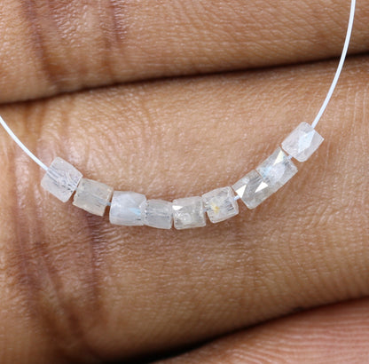 Natural Raw Rough Diamond Beads | One-of-a-Kind Art Deco & Retro Jewelry | Unique Vintage Crystal Necklaces Handmade Craft Supplies