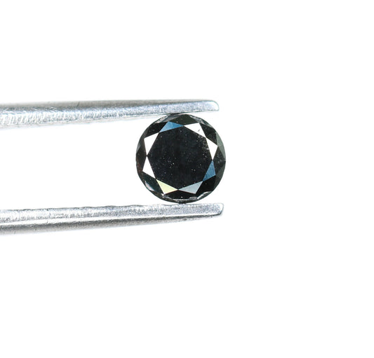 0.33 CT Fancy Black Round Brilliant Cut Natural Diamond | Perfect for Engagement Ring, Wedding Ring, or Anniversary Gift | Ideal for Wife