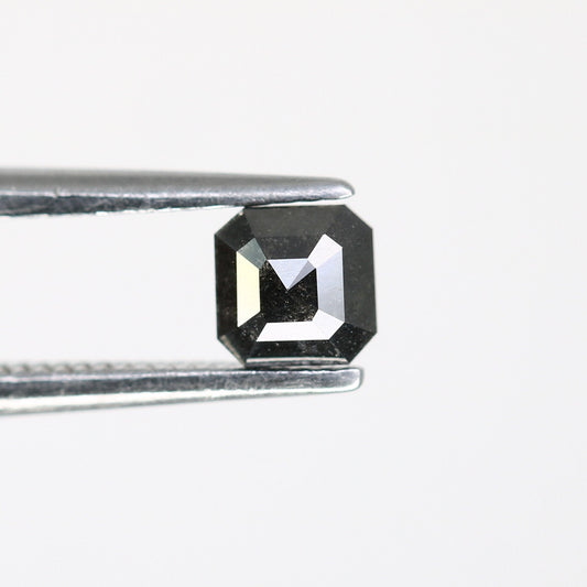 0.35 CT Emerald Cut Loose Salt & Pepper Diamond - Ideal for Wedding Rings - Labor Day Sale