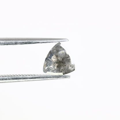 0.62 CT Salt and Pepper Triangle Cut Diamond, Natural Loose Black Diamonds, For bracelet & pendant necklace, Victorian jewelry women gift