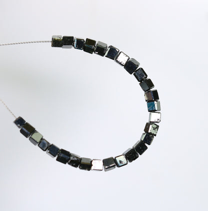 Chic Black Diamond Beads | Premium Faceted Loose Gems for Vintage Crystal Necklaces | Unique DIY Jewelry Making Supplies & Craft Beads