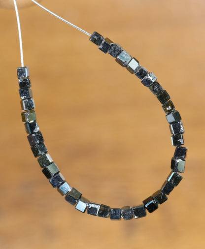 Chic Black Diamond Beads | Premium Faceted Loose Gems for Vintage Crystal Necklaces | Unique DIY Jewelry Making Supplies & Craft Beads
