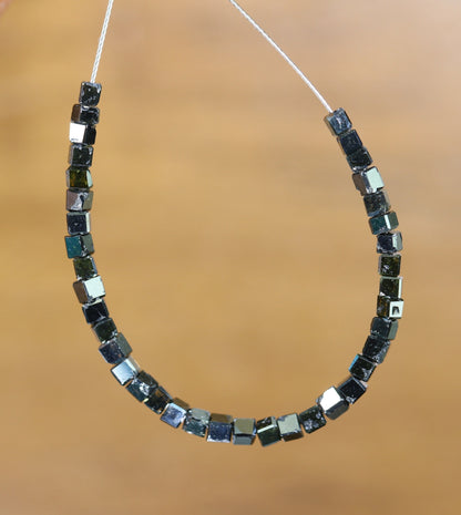Chic Black Diamond Beads | Premium Faceted Loose Gems for Vintage Crystal Necklaces | Unique DIY Jewelry Making Supplies & Craft Beads