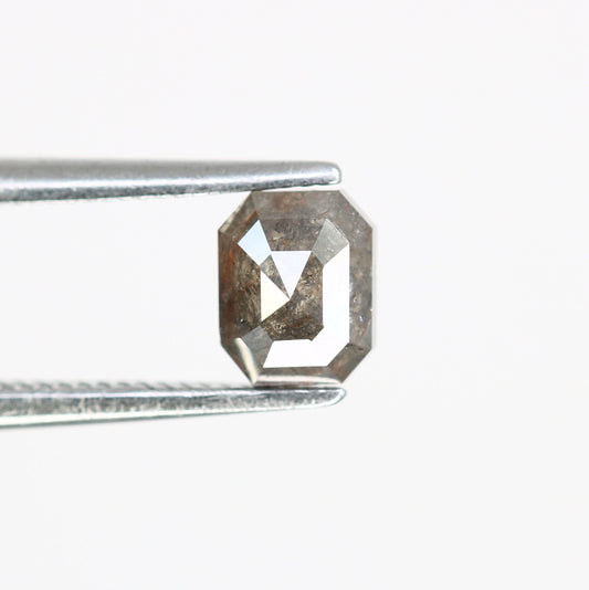 0.71 CT Emerald Cut Loose Salt & Pepper Diamond - Ideal for Custom Wedding Rings - Labor Day Sale