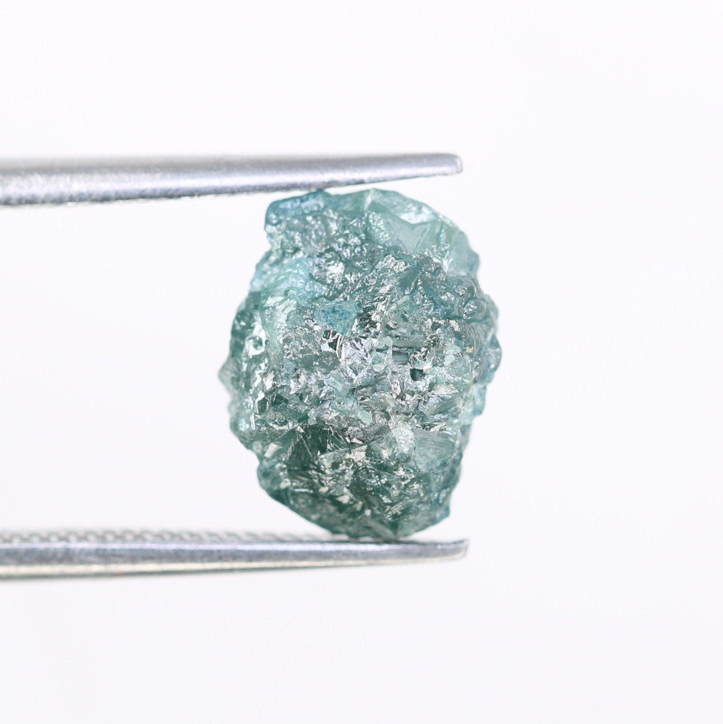 3.31 CT blue raw rough diamond natural uncut diamond loose diamonds for her antique wedding ring gifts for mom salt and pepper