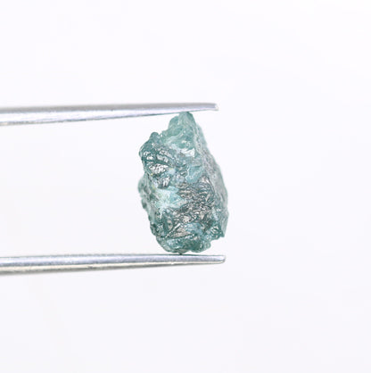 3.31 CT blue raw rough diamond natural uncut diamond loose diamonds for her antique wedding ring gifts for mom salt and pepper