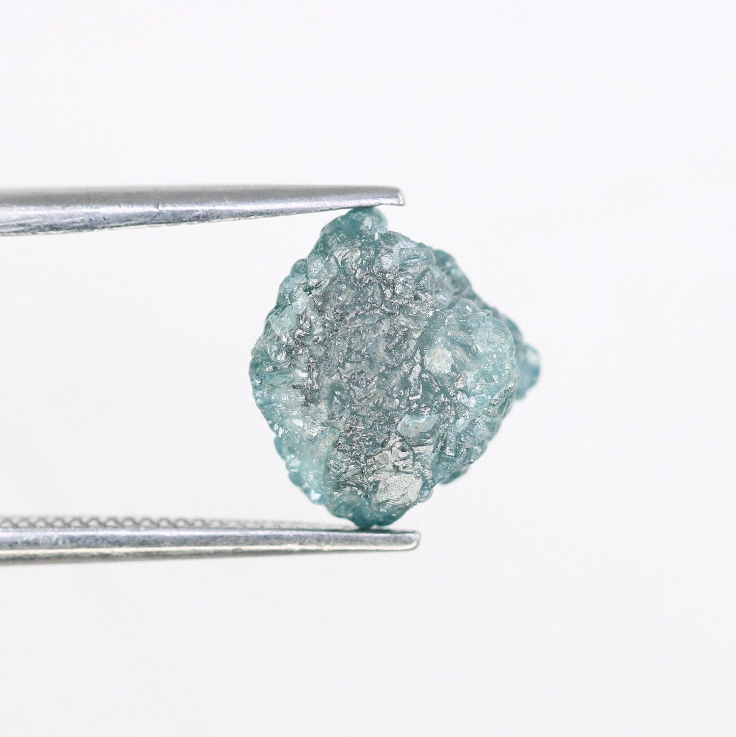 3.52 CT blue raw rough diamond natural uncut diamond loose diamonds for her antique wedding ring gifts for mom salt and pepper