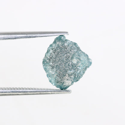 3.52 CT blue raw rough diamond natural uncut diamond loose diamonds for her antique wedding ring gifts for mom salt and pepper