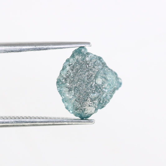 3.52 CT blue raw rough diamond natural uncut diamond loose diamonds for her antique wedding ring gifts for mom salt and pepper