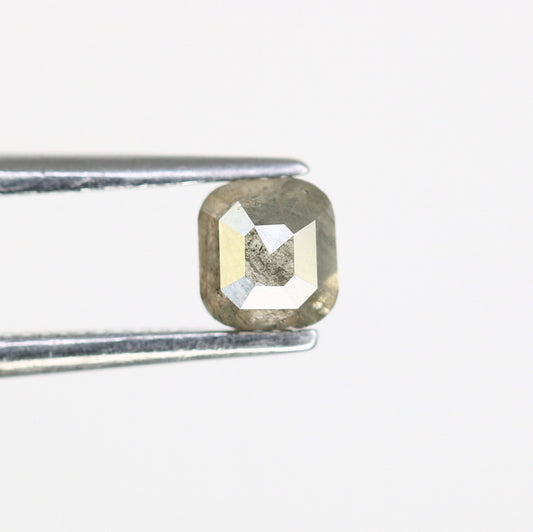 0.51 CT Emerald Cut Loose Salt & Pepper Diamond - Perfect for Wedding Rings - Labor Day Sale