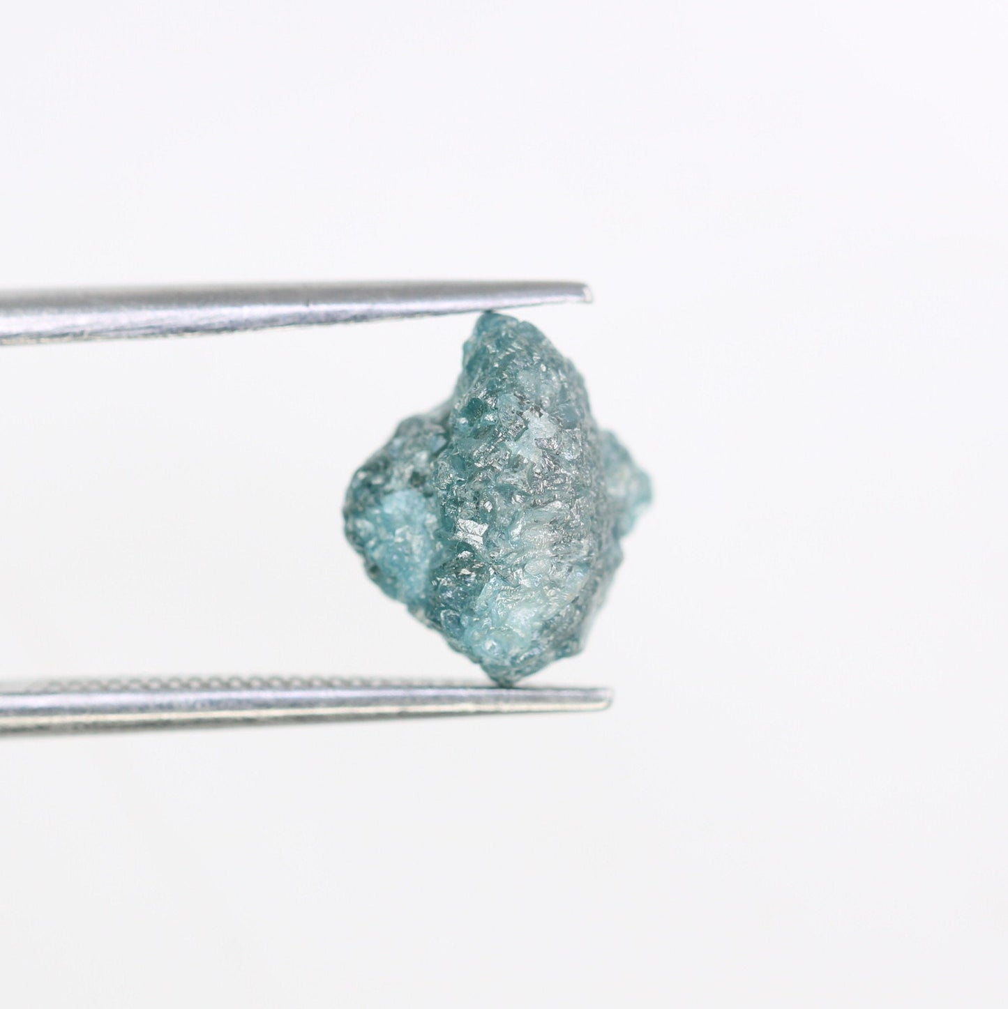 3.52 CT blue raw rough diamond natural uncut diamond loose diamonds for her antique wedding ring gifts for mom salt and pepper