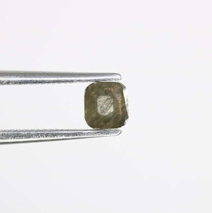 0.51 CT Emerald Cut Loose Salt & Pepper Diamond - Perfect for Wedding Rings - Labor Day Sale