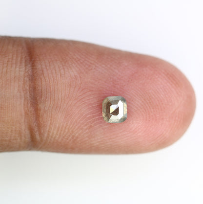 0.51 CT Emerald Cut Loose Salt & Pepper Diamond - Perfect for Wedding Rings - Labor Day Sale