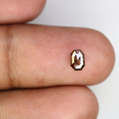 0.59 CT Fancy Brown Emerald Shape - Natural Gemstone for Diamond Pendant | One-of-a-Kind Necklace & Earring Set