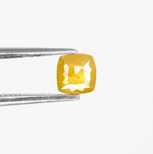 0.34 CT Cushion Cut Yellow Diamond - Rare Gemstone for Custom Wedding Rings, Anniversary & Birthday Gift Idea, Unique Yellow Diamond Jewelry