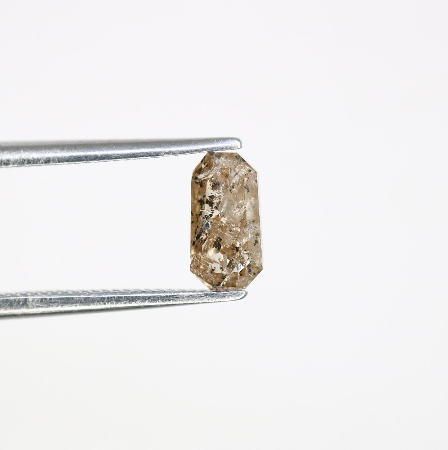 0.64 CT Emerald Cut Loose Salt & Pepper Diamond - Unique Gemstone for Custom Jewelry - Anniversary Gift