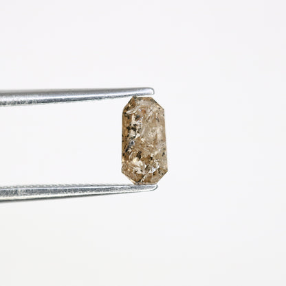 0.64 CT Emerald Cut Loose Salt & Pepper Diamond - Unique Gemstone for Custom Jewelry - Anniversary Gift