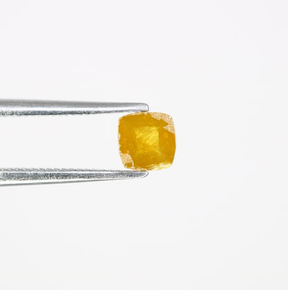 0.34 CT Cushion Cut Yellow Diamond - Rare Gemstone for Custom Wedding Rings, Anniversary & Birthday Gift Idea, Unique Yellow Diamond Jewelry