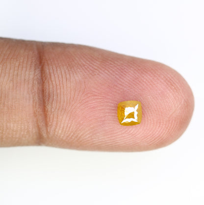 0.34 CT Cushion Cut Yellow Diamond - Rare Gemstone for Custom Wedding Rings, Anniversary & Birthday Gift Idea, Unique Yellow Diamond Jewelry