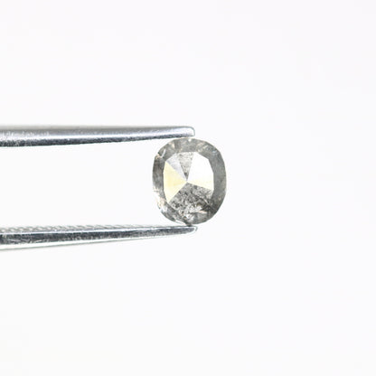 0.54 CT Oval Salt and Pepper Diamond - Rustic Loose Diamond for Unique Engagement Rings, Raw Diamond for Custom Jewelry & Special Gift Ideas