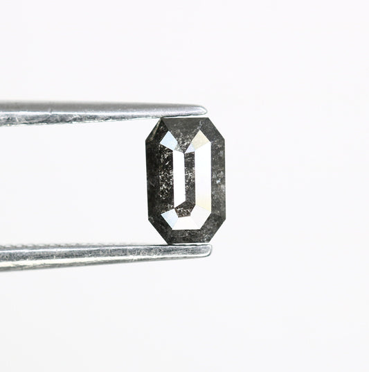 0.66 CT Emerald Cut Loose Salt and Pepper Diamond - Ideal for Wedding Ring - Emerald Cut Diamond for Custom Jewelry Design