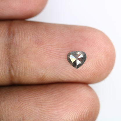 0.57 CT Heart Shape Natural Salt And Pepper Diamond For Engagement Ring | Proposal Ring | Gift For Girl FriendFor Gold Ring Diamonds