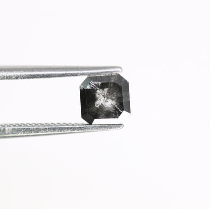 0.68 CT Emerald Cut Loose Salt and Pepper Diamond - Perfect for Wedding Ring - Emerald Shape Diamond for Custom Jewelry Design