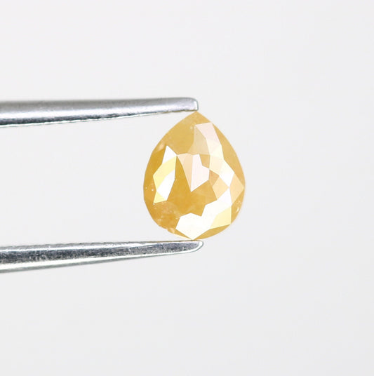 0.55 CT Pear Shape Fancy Snow White Diamond for Wedding Ring - Engagement Ring - Gift for Girlfriend - Custom Gold Ring Diamond