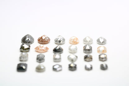 Natural Loose Salt and Pepper Diamonds | Mixed Shape Earth-Mined Gems | Unique Diamonds by RocksDiamonds
