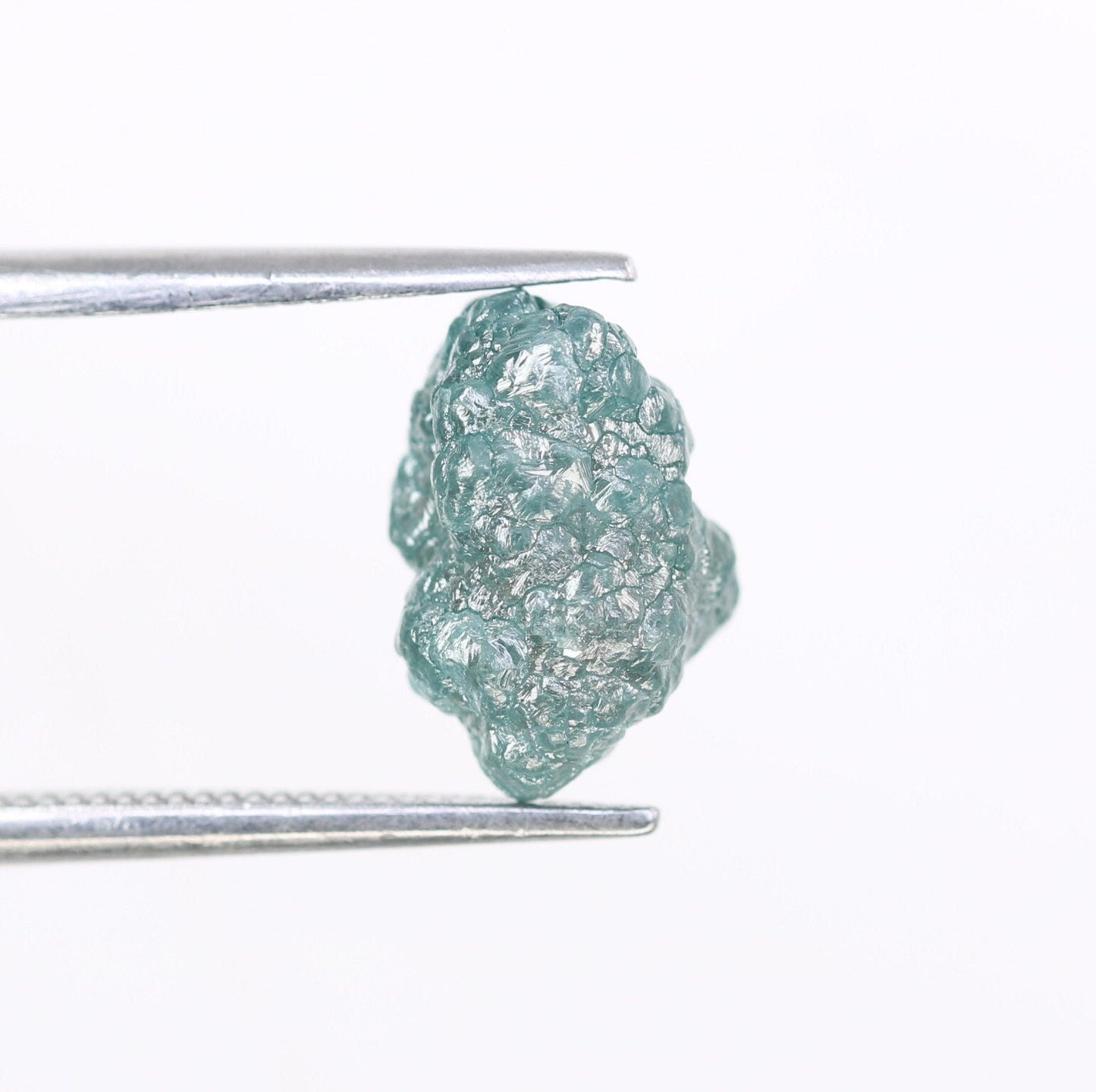 3.24 CT blue raw rough diamond natural uncut diamond loose diamonds for her antique wedding ring gifts for mom salt and pepper