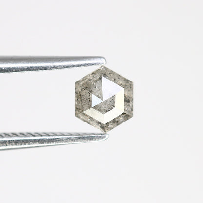 0.41 CT Salt and Pepper Hexagon Cut - Natural Loose Hexagon Shape -Unique Diamond for Ring - Special Gift for Her - Wholesaler of Diamond