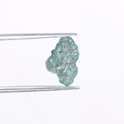 3.24 CT blue raw rough diamond natural uncut diamond loose diamonds for her antique wedding ring gifts for mom salt and pepper
