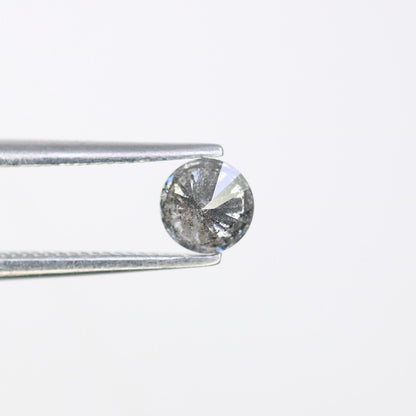 0.35 ct Salt and pepper round brilliant cut diamondFor Gold Ring Diamonds