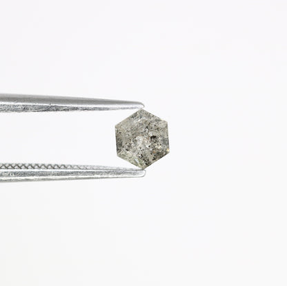 0.41 CT Salt and Pepper Hexagon Cut - Natural Loose Hexagon Shape -Unique Diamond for Ring - Special Gift for Her - Wholesaler of Diamond