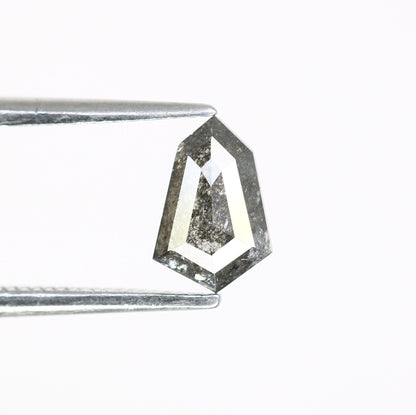0.59 CT Salt and Pepper Unique Loose Diamond, Shield Cut for Handmade Necklace Pendant, Fancy Diamond Engagement Gold Ring For Women
