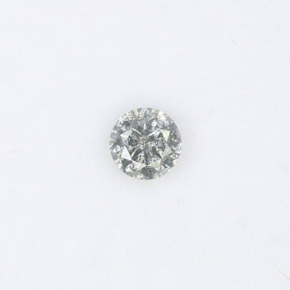 0.35 ct Salt and pepper round brilliant cut diamondFor Gold Ring Diamonds