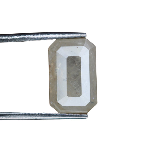 2.12 CT Emerald Cut Loose Diamond - Salt and Pepper Emerald Shape Diamond - Emerald For Wedding Ring - LABORDAY Offer - Customize Jewelry