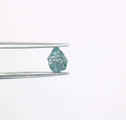 0.97 CT blue raw rough diamond natural uncut diamond loose diamonds for her antique wedding ring gifts for mom salt and pepper