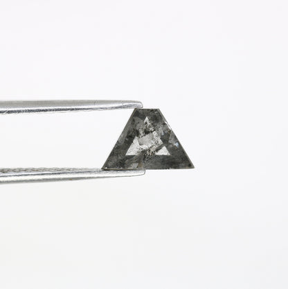0.89 CT Salt and Pepper Natural Loose Diamond, Geometric Cut for Handmade Necklace Pendant, Diamond Bracelet Engagement Gold Ring For Women