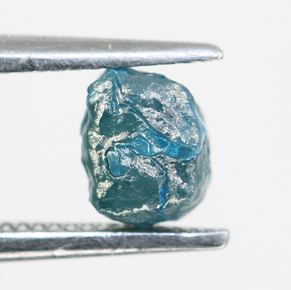 0.97 CT blue raw rough diamond natural uncut diamond loose diamonds for her antique wedding ring gifts for mom salt and pepper