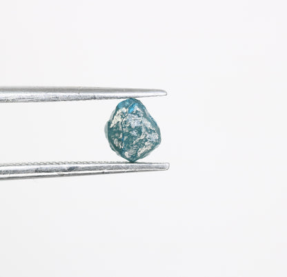 0.97 CT blue raw rough diamond natural uncut diamond loose diamonds for her antique wedding ring gifts for mom salt and pepper