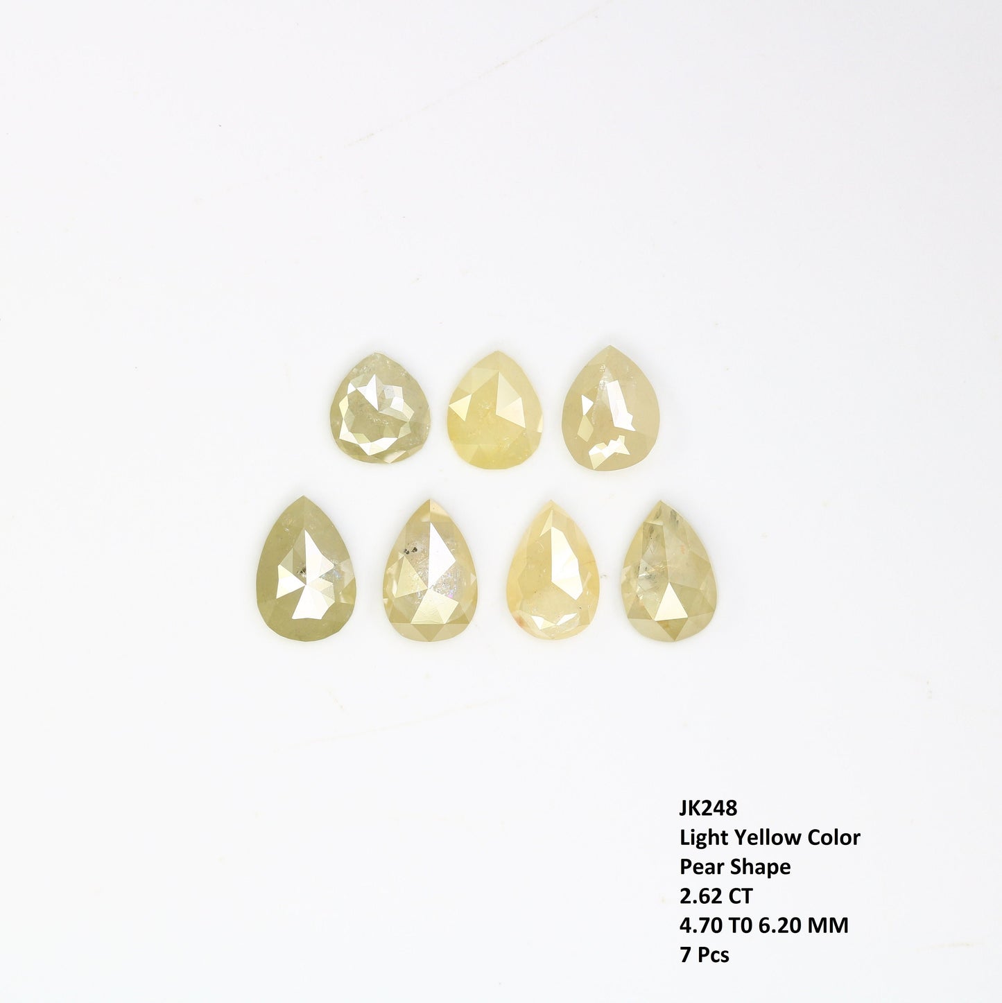 Loose Pear Rose Cut Diamond for Custom Gold Ring | Unique Diamond Jewelry | Handmade Engagement Gemstone