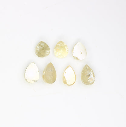 Loose Pear Rose Cut Diamond for Custom Gold Ring | Unique Diamond Jewelry | Handmade Engagement Gemstone