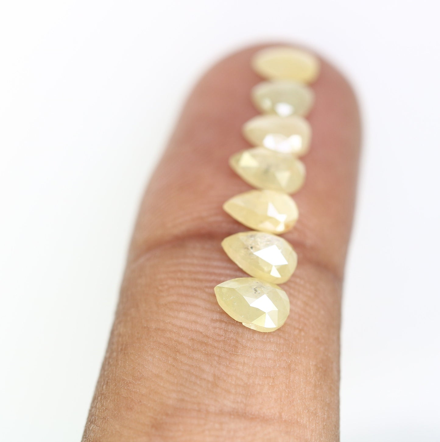 Loose Pear Rose Cut Diamond for Custom Gold Ring | Unique Diamond Jewelry | Handmade Engagement Gemstone
