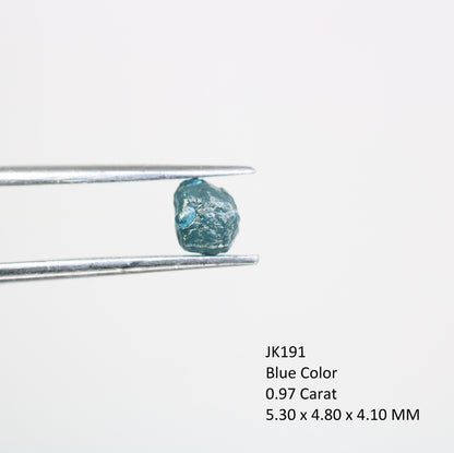 0.97 CT blue raw rough diamond natural uncut diamond loose diamonds for her antique wedding ring gifts for mom salt and pepper