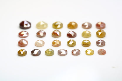 Natural Salt and Pepper Diamonds | Round Cut Mixed Shape Loose Earth-Mined Gems for Earring Pairs & Wedding Rings