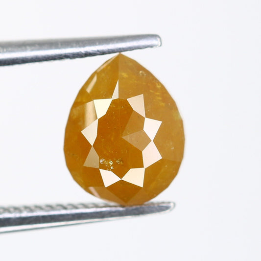 Loose Pear Yellow Galaxy Diamond 1.45 Carats for Custom Gold Ring - Unique Galaxy Diamond Jewelry